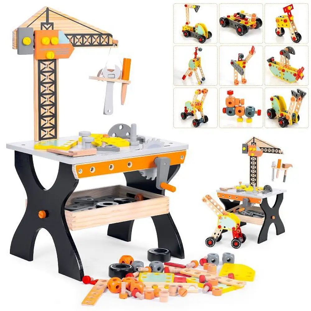 Παιδικός Ξύλινος Πάγκος Εργασίας 67x31,5x35 cm Ecotoys TL812003