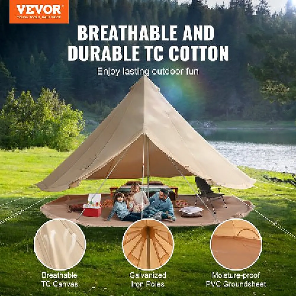 VEVOR Σκηνή Καμπάνας 4 Εποχών 3m για 4 Άτομα  FBZXZP3MMGBZ2X4C2V0