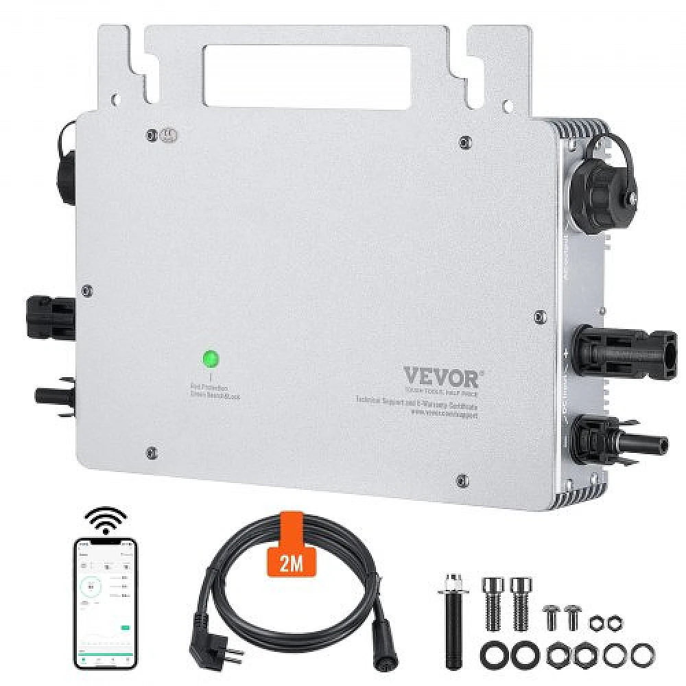 VEVOR Ηλιακός Μικρομετατροπέας 600W IP67 με Απομακρυσμένη Παρακολούθηση  IP67WXBWNBQIXFKWLV2