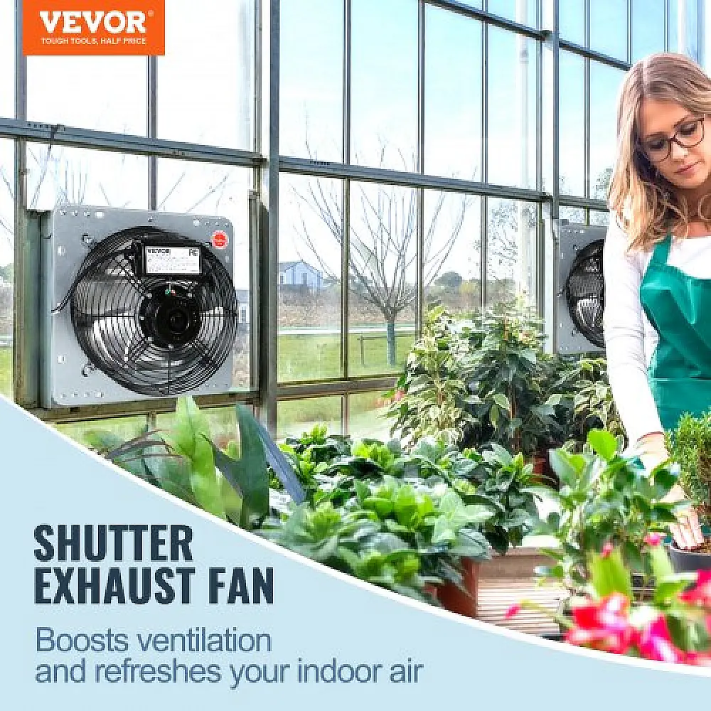 VEVOR Ανεμιστήρας Εξαερισμού Τοίχου 406 mm 1506 CFM AC  BYCSPQSDJAC16NRV5V2