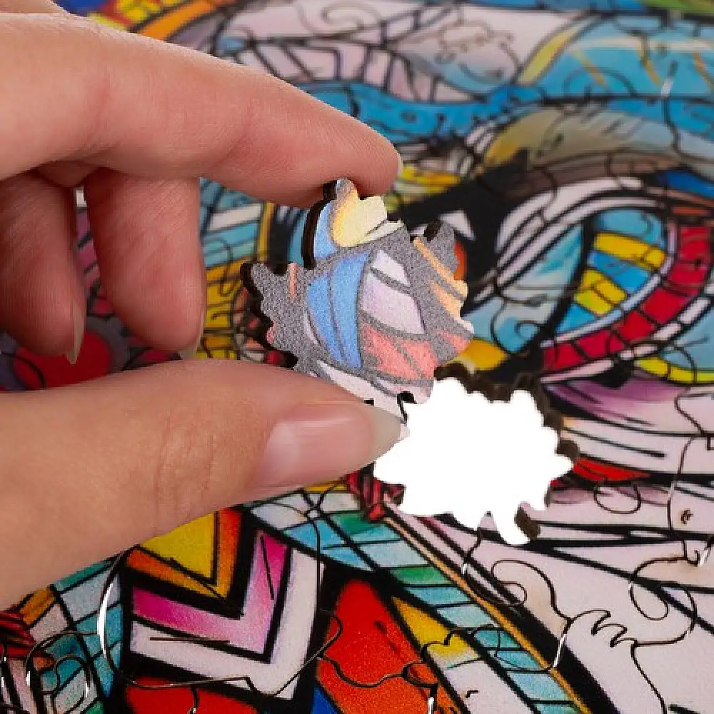 Ξύλινο Παζλ Λύκος 170 τμχ. Kruzzel 24552