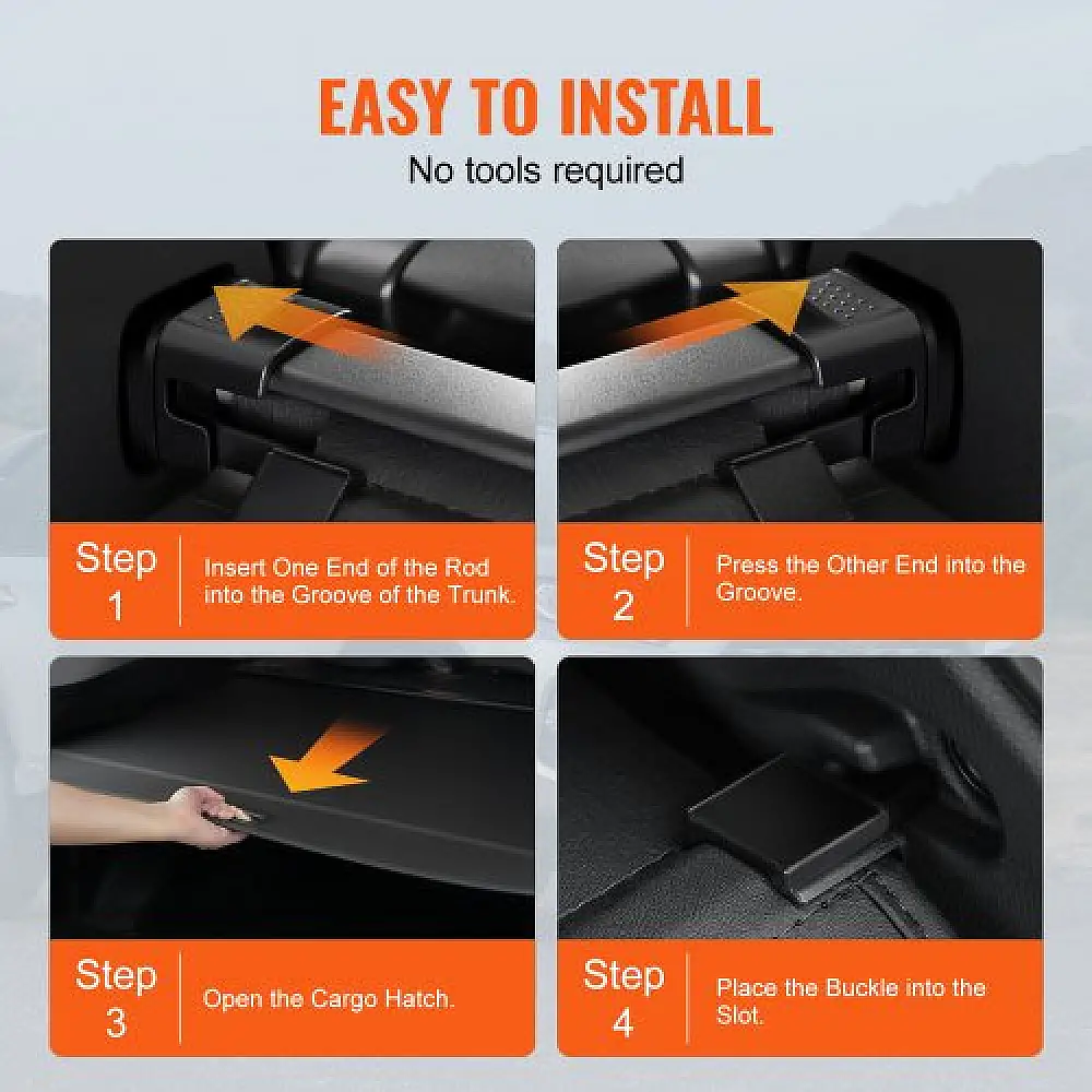 VEVOR Αναδιπλούμενο Κάλυμμα Αποσκευών για Toyota RAV4 2019-2024  YCKSSSHCGYCKFMAAUV0