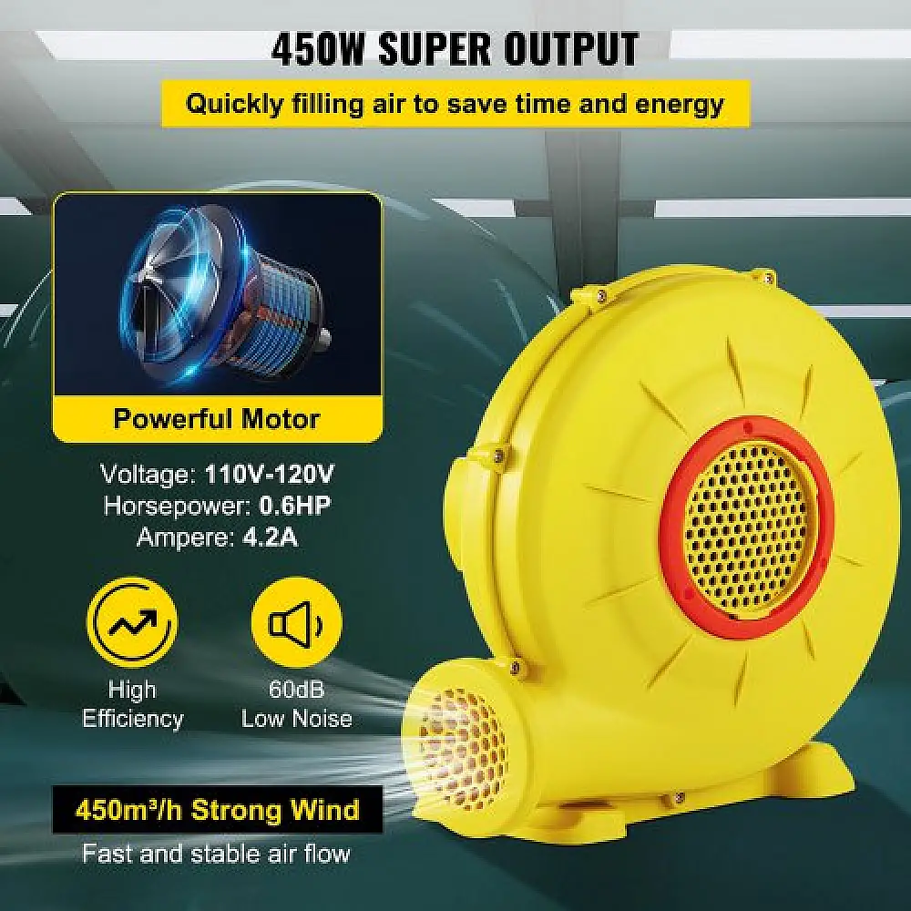 Φυσητήρας VEVOR 450W για Φουσκωτά  QMFJM480W110V6KXQV2