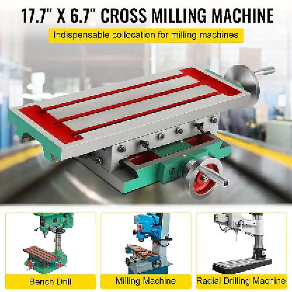 Τραπέζι Φρέζας VEVOR 17.7×6.7" Πολυλειτουργικό 30KG για Δράπανα & Φρέζες  170GZTM0000000001V0