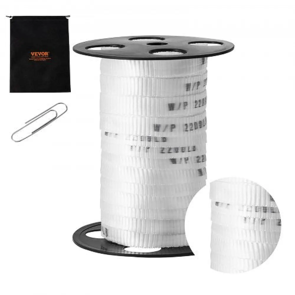 VEVOR Πολυεστερική Ταινία Έλξης 5/8" x 108', Αντοχή 2200 lbf, Λευκή  DLLDB33M159MXK8PTV0