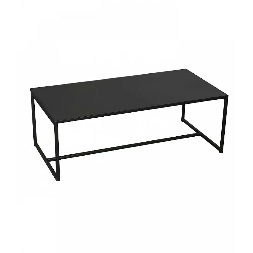 Τραπεζάκι Σαλονιού Μαύρο Μεταλλικό 100x50x36cm Urban Living 151339