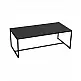 Τραπεζάκι Σαλονιού Μαύρο Μεταλλικό 100x50x36cm Urban Living 151339