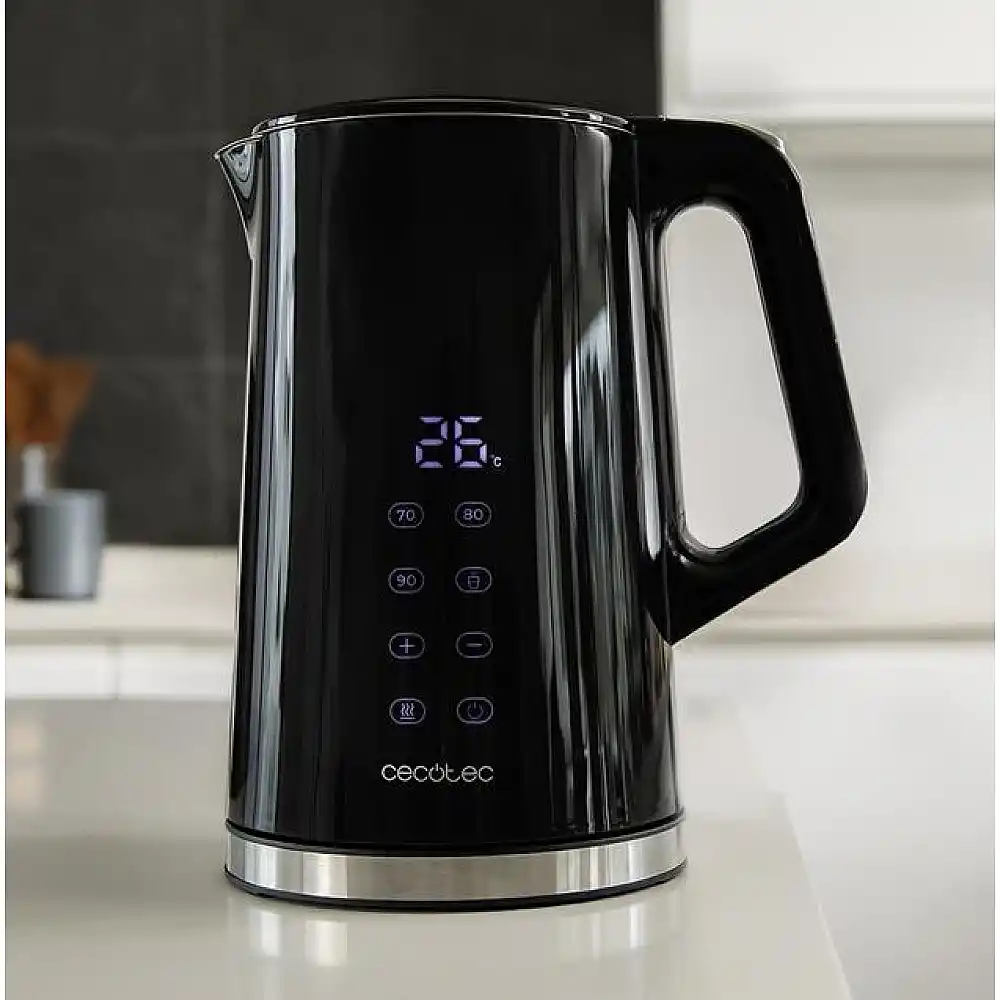 Βραστήρας 1,7 Lt με Ψηφιακή Οθόνη 2200 W Μαύρο Thermosense 800 Neo Cecotec CEC-01448