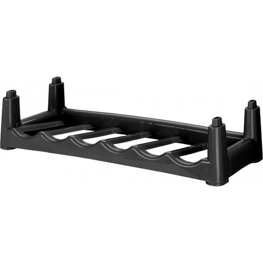 Πλαστική Ραφιέρα για 6 Μπουκάλια Μαύρο 56 x 25 x 13 cm Urban Living 34303