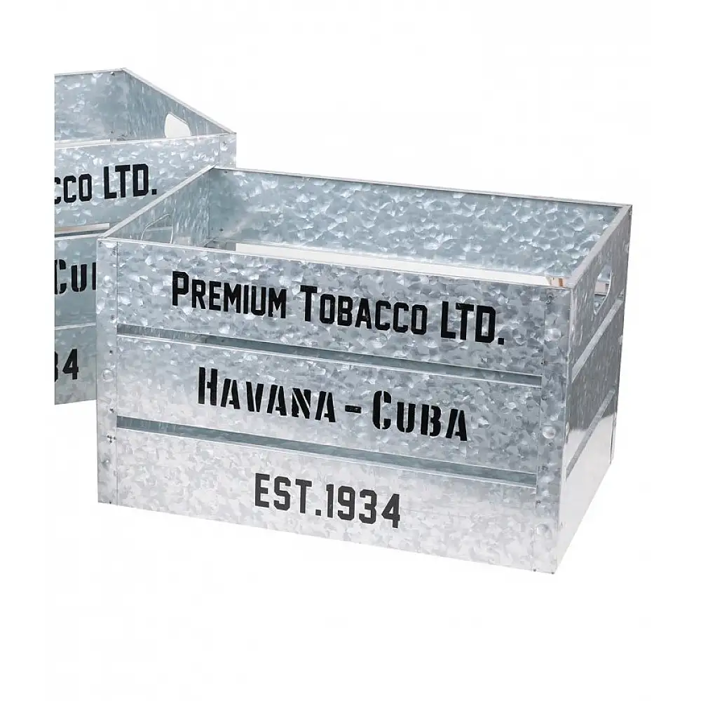 Σετ 3 Μεταλλικά Κουτιά Αποθήκευσης 51x35x28cm / 43x30x26cm / 36x25x23,5cm Urban Living 54100