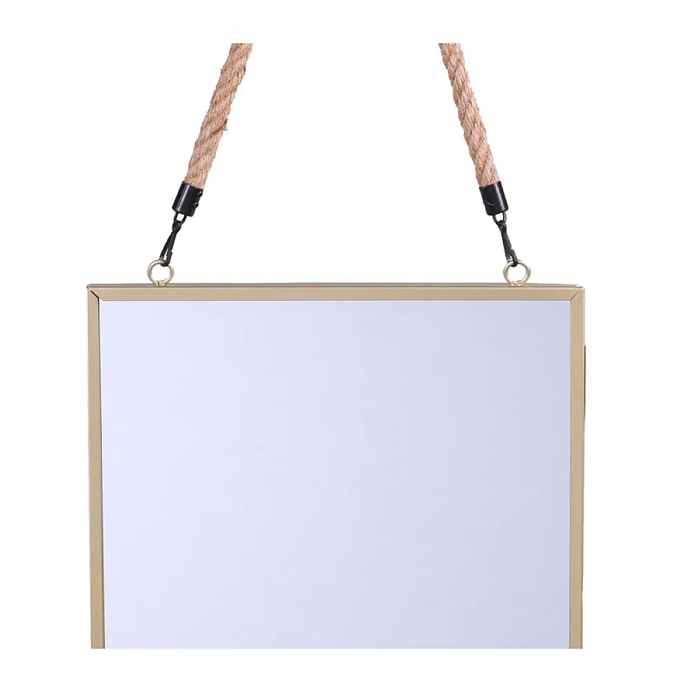 Σετ Καθρέφτες Τοίχου 2 τμχ Χρυσό και Μαύρο 30x30cm Urban Living 53451