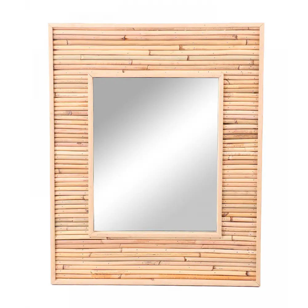 Καθρέφτης Τοίχου Ρατάν 45x55cm Natural Living 53464