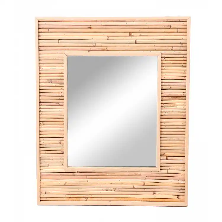 Καθρέφτης Τοίχου Ρατάν 45x55cm Natural Living 53464