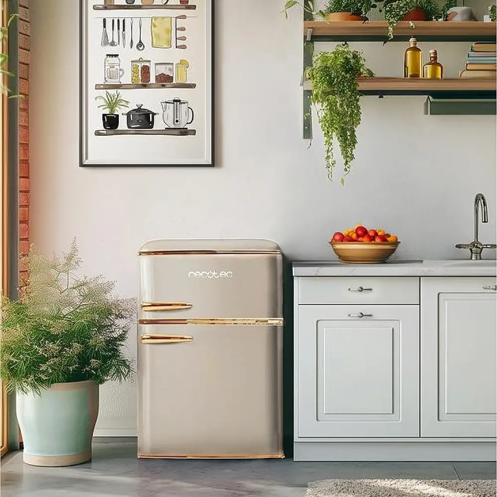 Μίνι ψυγείο 86L Bolero CoolMarket 2D Origin 86 Beige Cecotec CEC-01896