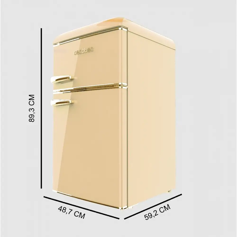 Μίνι ψυγείο 86L Bolero CoolMarket 2D Origin 86 Beige Cecotec CEC-01896