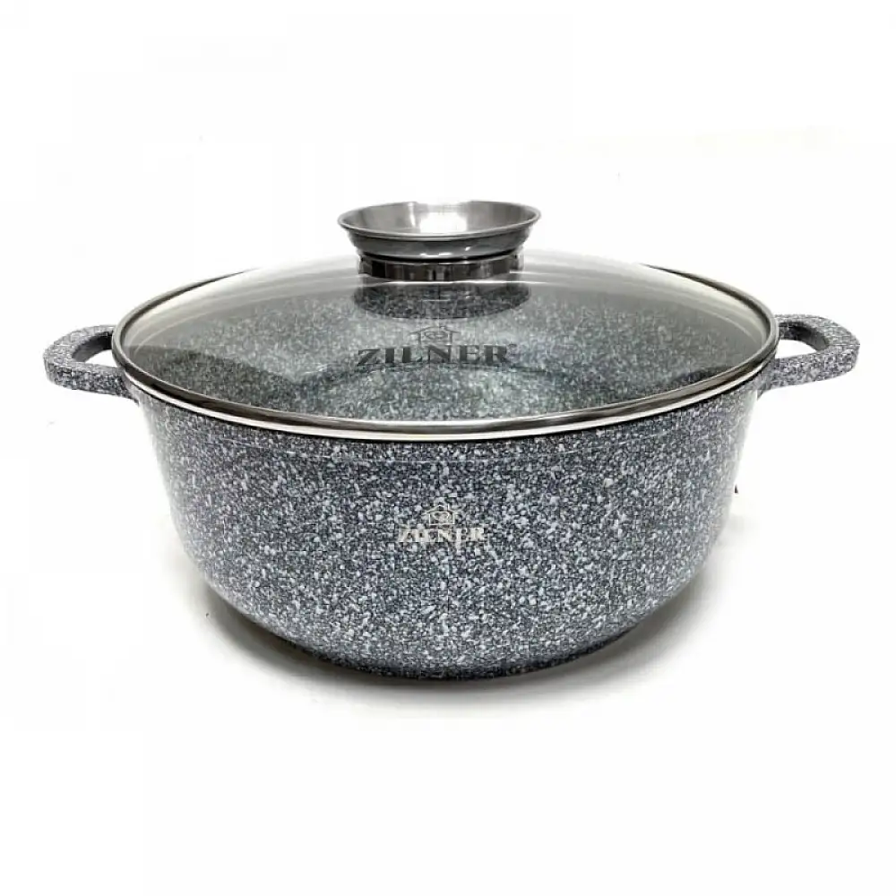 Σετ Μαγειρικά Σκεύη - Κατσαρόλες 12 τεμάχια Γκρι ZILNER ZL-8318