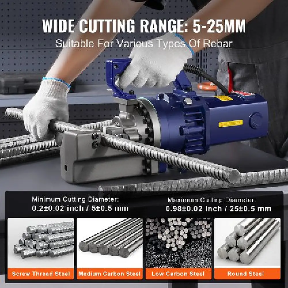 VEVOR  Ηλεκτρικός Υδραυλικός Κοπτήρας Οπλισμού 1700W έως 25mm GJQDJZTXSTS2NKVYJV2