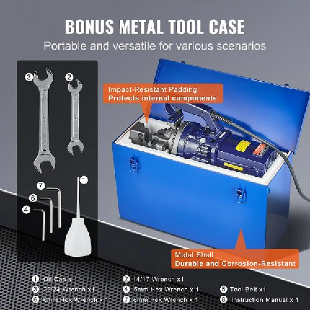 VEVOR  Ηλεκτρικός Υδραυλικός Κοπτήρας Οπλισμού 1700W έως 25mm GJQDJZTXSTS2NKVYJV2