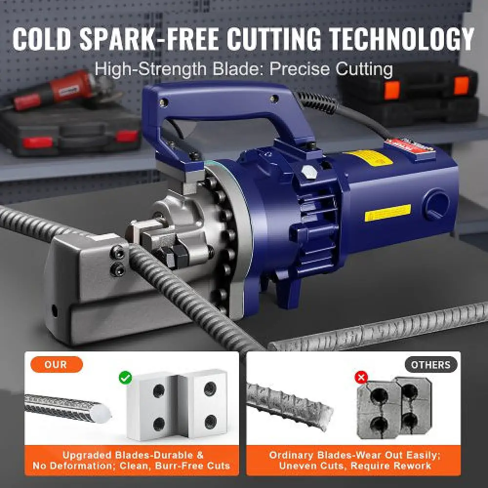 VEVOR  Ηλεκτρικός Υδραυλικός Κοπτήρας Οπλισμού 1700W έως 25mm GJQDJZTXSTS2NKVYJV2