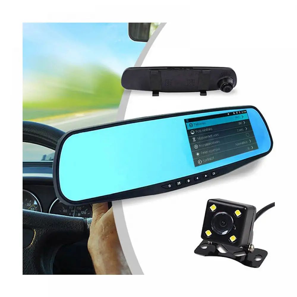 Κάμερα Καθρέπτης Αυτοκινήτου με Οθόνη LCD 4.3  Hoppline HOP1000733