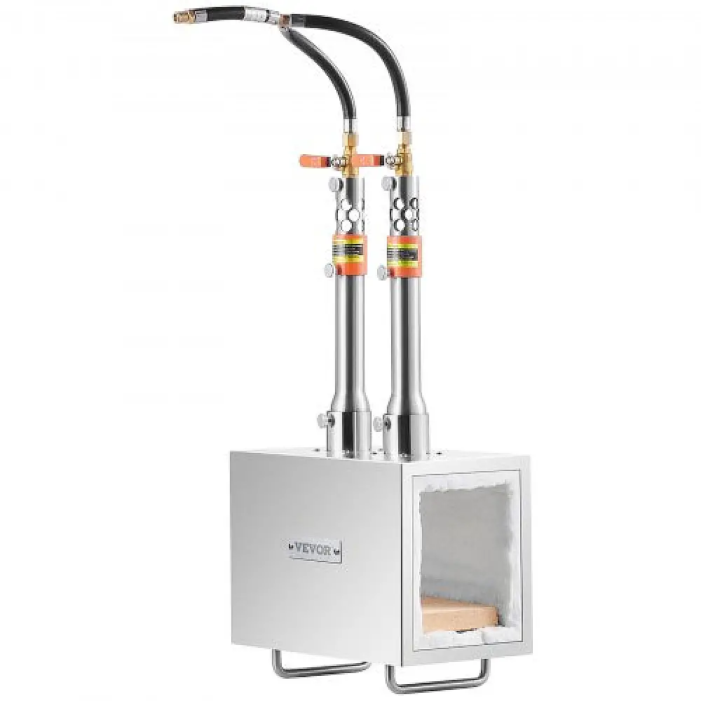 VEVOR  Φορητός Προπανιοκίνητος Φούρνος 2 Καυστήρων για Σιδηρουργούς 2600¨H Μαχαίρι Μεταλλικός Τετράγωνος FXDZL2GSYYDLFVVSEV0