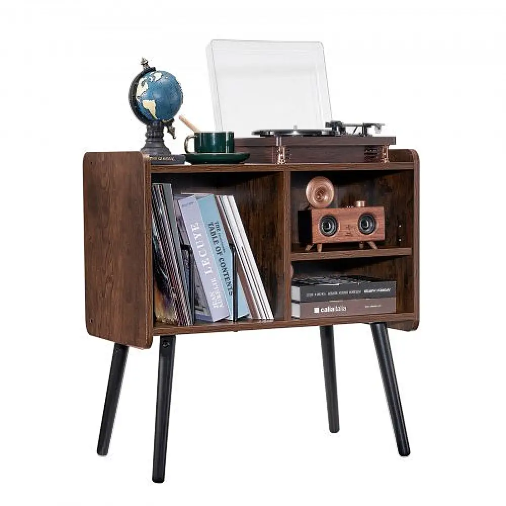 VEVOR  Βάση Πικάπ 2 Επιπέδων με 3 Ντουλάπια Μαύρο & Καφέ DCJJMZLC100ZEC3R0V0