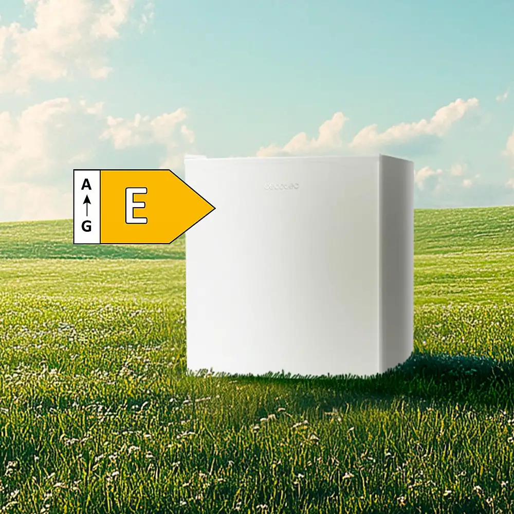 CECOTEC  Μίνι Ψυγείο GrandCooler 20000 SilentCompress Λευκό, 46 Λίτρα, Εσωτερική Κατάψυξη, 48,7x48 εκ., Αναστρέψιμη Πόρτα, Ενεργειακή Κλάση E  CEC-00149