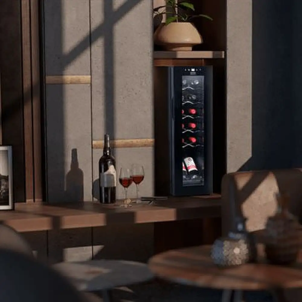 CECOTEC  Συντηρητής Κρασιών Bolero GrandSommelier 1250 CoolWood με Συμπιεστή για 12 Φιάλες  CEC-00230