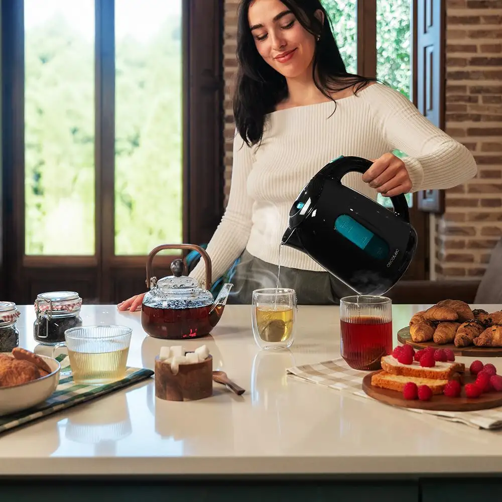 CECOTEC  Θερμοβραστήρας Thermosense 180 Μαύρος, Χωρητικότητα 1,7 Λίτρων, Χωρίς BPA, 2200 W  CEC-01857