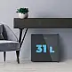 CECOTEC  Μίνι Ψυγείο Bolero CoolMarket TT 31L Διπλής Χρήσης με Γυάλινη Πόρτα, Γκρι, Θερμοκρασία 0ºC έως 5ºC & -24ºC έως -16ºC  CEC-01975