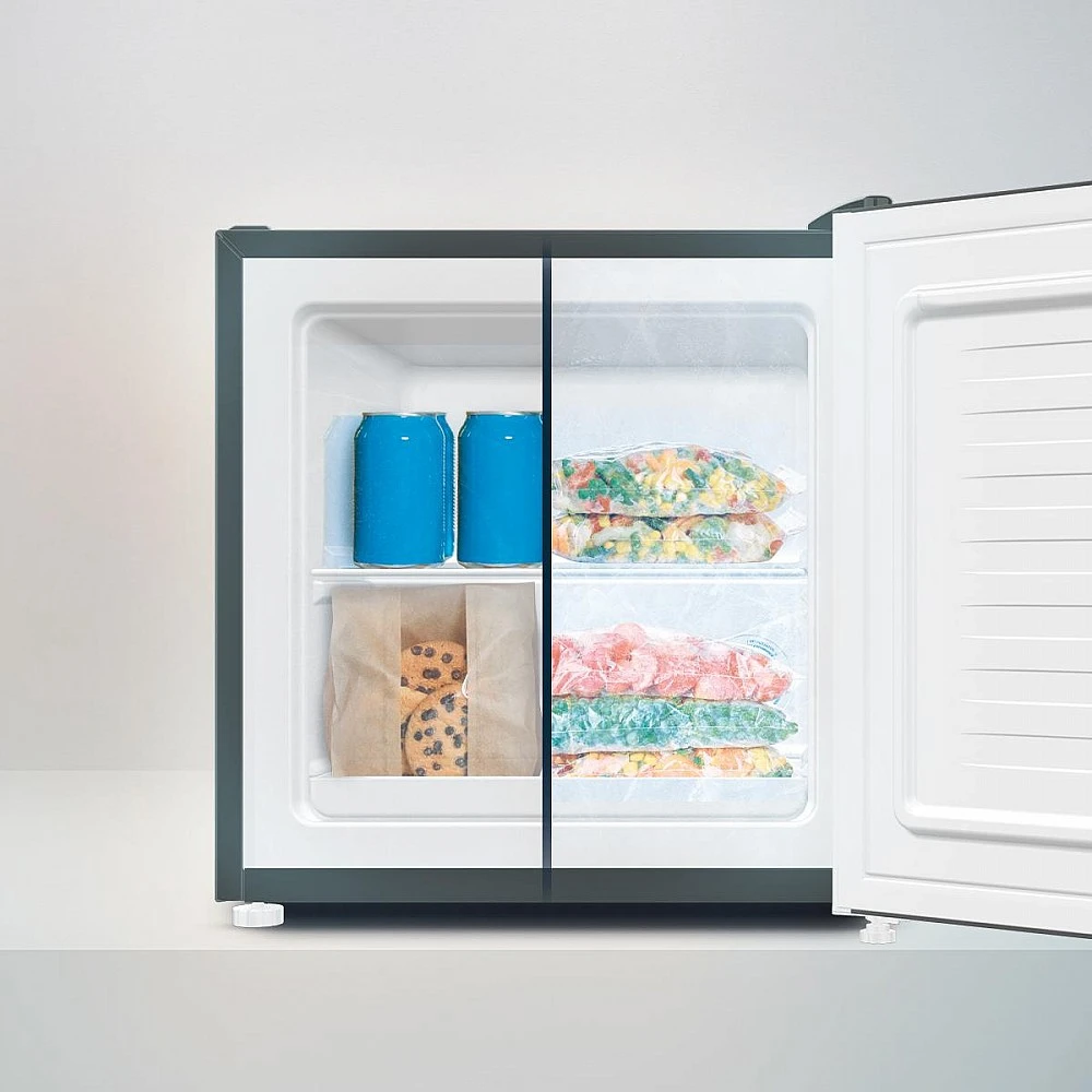 CECOTEC  Μίνι Ψυγείο Bolero CoolMarket TT 31L Διπλής Χρήσης με Γυάλινη Πόρτα, Γκρι, Θερμοκρασία 0ºC έως 5ºC & -24ºC έως -16ºC  CEC-01975