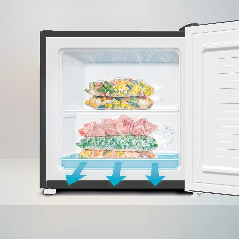 CECOTEC  Μίνι Ψυγείο Bolero CoolMarket TT 31L Διπλής Χρήσης με Γυάλινη Πόρτα, Γκρι, Θερμοκρασία 0ºC έως 5ºC & -24ºC έως -16ºC  CEC-01975