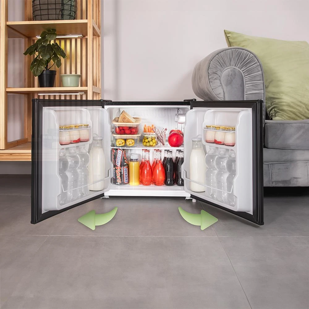 CECOTEC Μίνι Ψυγείο GrandCooler 20000 L SilentCompress Inox E, Μαύρο, 46 Λίτρα, 48,7x48 εκ., Αναστρέψιμη Πόρτα, Ενεργειακή Κλάση E CEC-03617 CECOTEC Μίνι Ψυγείο GrandCooler 20000 L SilentCompress Inox E, Μαύρο, 46 Λίτρα, 48,7x48 εκ., Αναστρέψιμη Πόρτα, Ενεργειακή Κλάση E CEC-03617