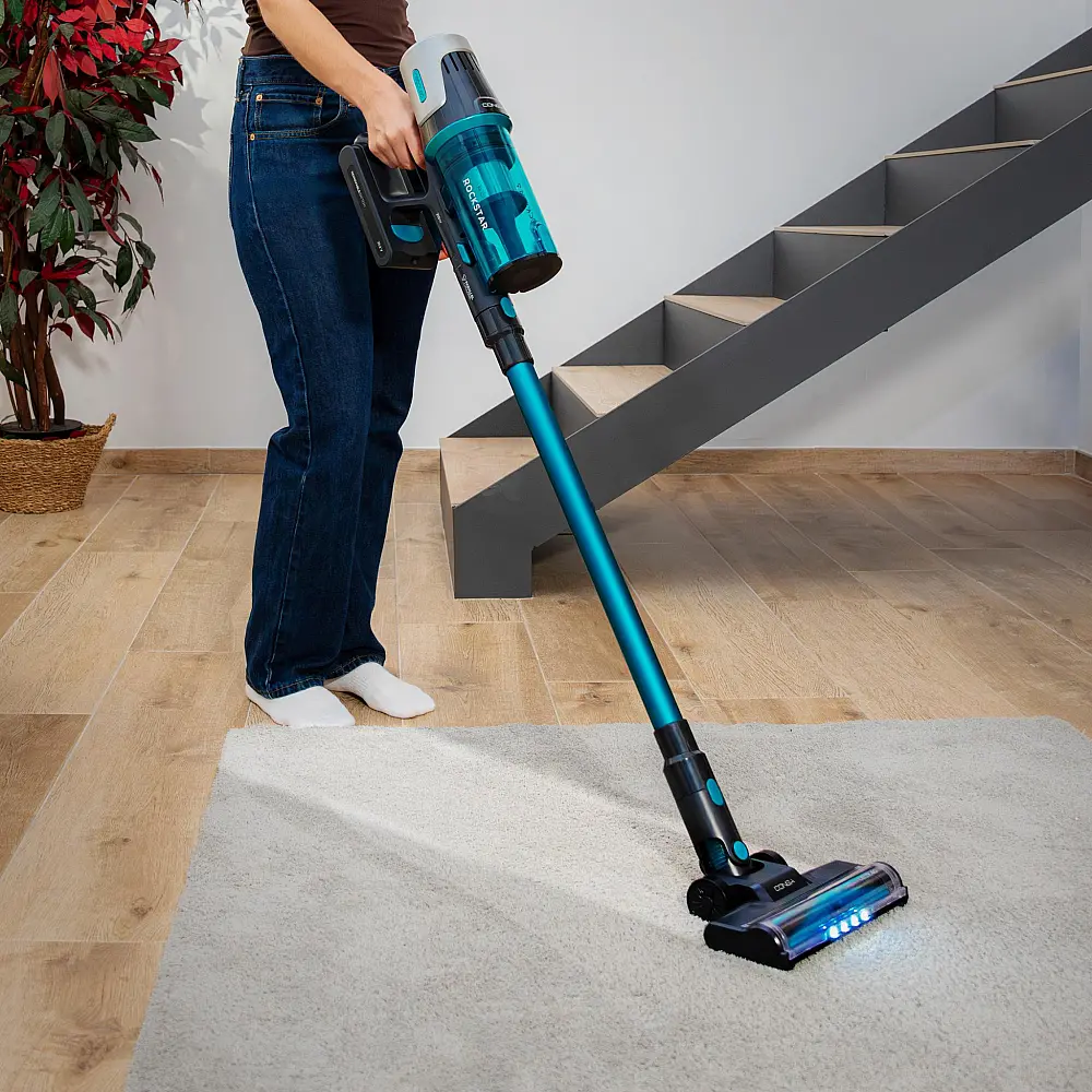 CECOTEC  Ασύρματη Σκούπα Conga Rockstar 1500 Horizon Genesis XL με 215W Ισχύ, 45' Αυτονομία, Μικτή Βούρτσα, Parallel Cyclone System και Δοχείο 600ml  CEC-102265