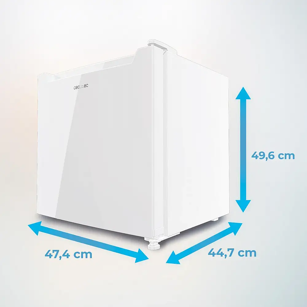CECOTEC  Μίνι Ψυγείο Bolero CoolMarket TT 31 Dual White E, Μετατρέψιμο σε Καταψύκτη, 31 Λίτρα, Λευκή Πόρτα, Έλεγχος Θερμοκρασίας, Διαστάσεις 49.6x47.4 εκ.  CEC-01973