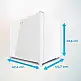 CECOTEC  Μίνι Ψυγείο Bolero CoolMarket TT 31 Dual White E, Μετατρέψιμο σε Καταψύκτη, 31 Λίτρα, Λευκή Πόρτα, Έλεγχος Θερμοκρασίας, Διαστάσεις 49.6x47.4 εκ.  CEC-01973