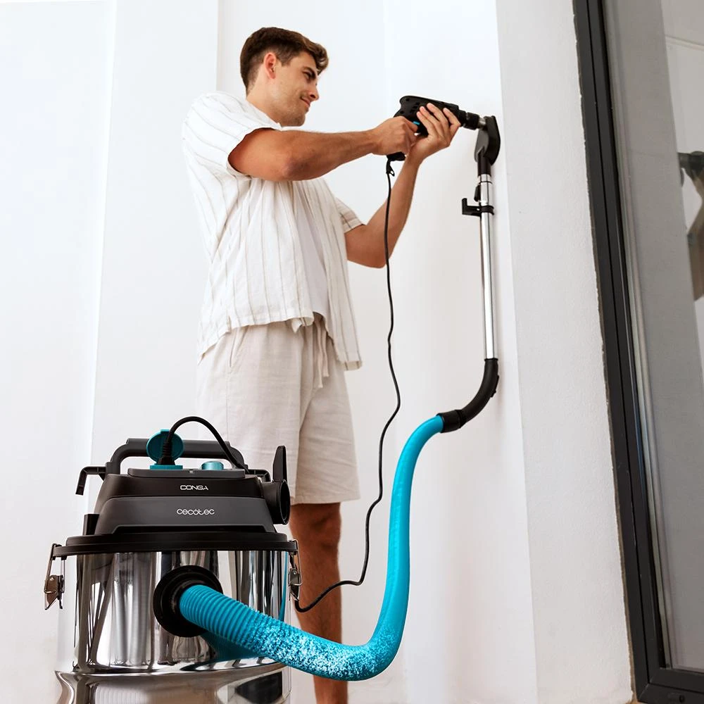 CECOTEC Σκούπα Conga Rockstar Wet & Dry Steel Pro για Στερεά και Υγρά, Μεταλλική, 30L, 1600W, με Πρίζα Εργαλείων και Αξεσουάρ Καθαρισμού CEC-08572 CECOTEC Σκούπα Conga Rockstar Wet & Dry Steel Pro για Στερεά και Υγρά, Μεταλλική, 30L, 1600W, με Πρίζα Εργαλείων και Αξεσουάρ Καθαρισμού CEC-08572