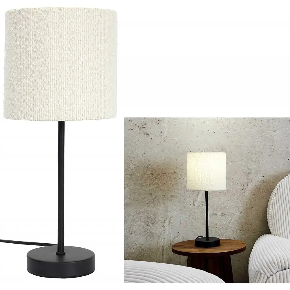 Μεταλλικό Φωτιστικό με Δακτυλιοειδή Αμπαζούρ, Μοντέρνος και Κομψός Σχεδιασμός, Ζεστός Φωτισμός, Μαύρo LA0088