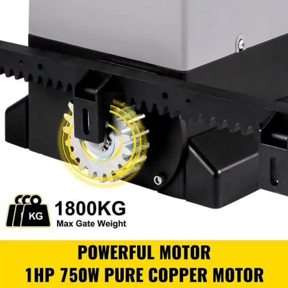 VEVOR  Αυτόματο Άνοιγμα Συρόμενης Πύλης 1800 KG με 4 Τηλεχειριστήρια & Έλεγχο μέσω Εφαρμογής  CKKMJ1800KG4MAPP1V2