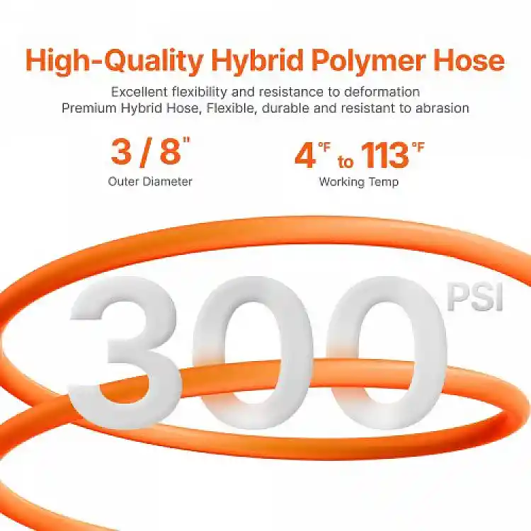 VEVOR  Αναδιπλούμενος Σωλήνας Αέρα 3/8" x 50' 300 PSI  FBSKQRGJP50YKBHH0V0