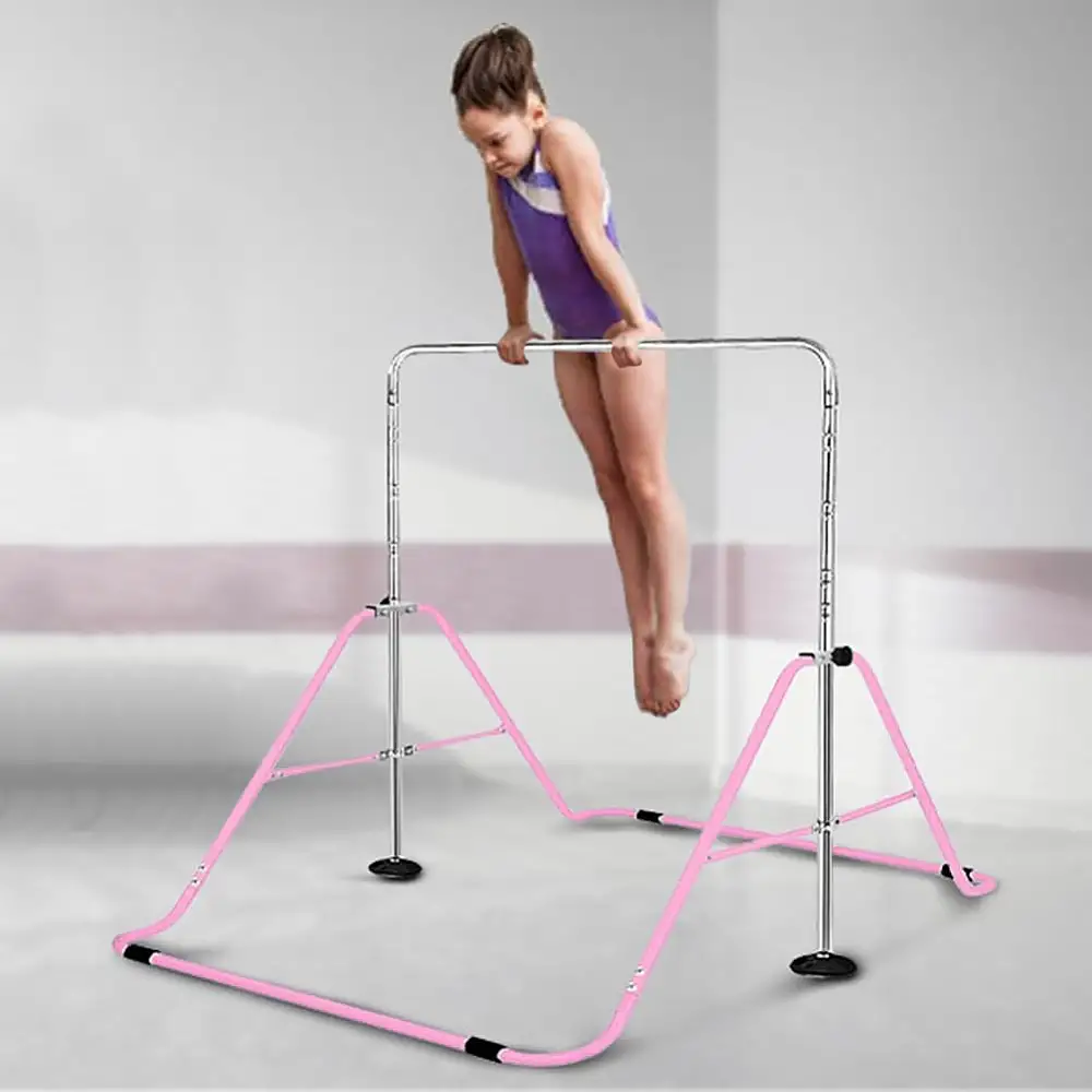 BAKAJI  Πτυσσόμενη Μπάρα Γυμναστικής και Χορού για Παιδιά από Ροζ Ατσάλι 02841667