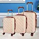 PROVITERA  Σετ 3 Σκληρές Βαλίτσες Βερολίνο με Ρόδες Easy Roll Τρόλεϊ Ταξιδιού Μπεζ 02841833