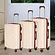 PROVITERA  Σετ 3 Σκληρές Βαλίτσες Βερολίνο με Ρόδες Easy Roll Τρόλεϊ Ταξιδιού Μπεζ 02841833