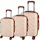 PROVITERA  Σετ 3 Σκληρές Βαλίτσες Βερολίνο με Ρόδες Easy Roll Τρόλεϊ Ταξιδιού Μπεζ 02841833
