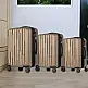 PROVITERA  Σετ 3 Σκληρές Βαλίτσες Νέα Υόρκη με Ρόδες Easy Roll Τρόλεϊ Ταξιδιού Χρυσό 02841836