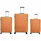 PROVITERA  Σετ 3 Σκληρές Βαλίτσες Λουγκάνο με Ρόδες Easy Roll Τρόλεϊ Ταξιδιού Πορτοκαλί 02841839