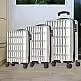 PROVITERA  Σετ 3 Σκληρές Βαλίτσες Νορβηγία Ρόδες Easy Roll Τρόλεϊ Αποσκευές Ταξιδιού Λευκό 02841846