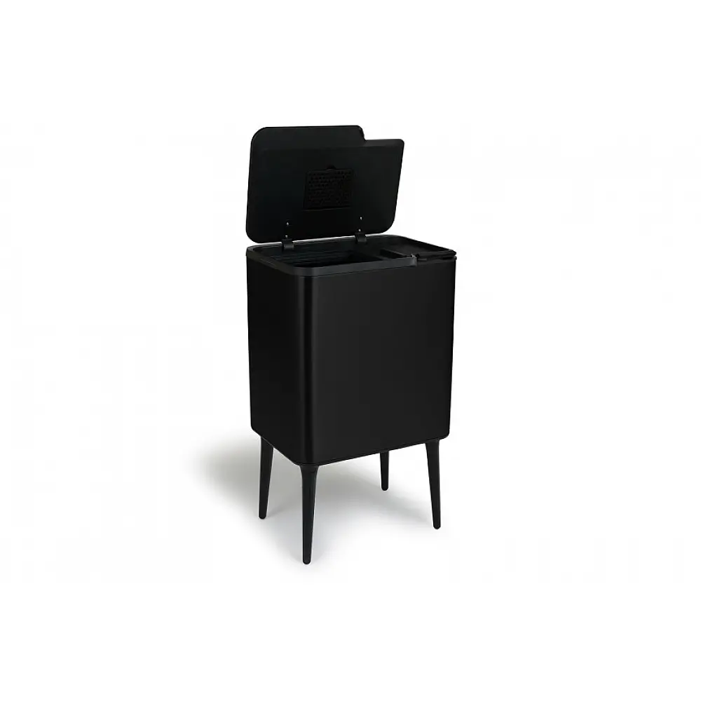 Κάδος Απορριμμάτων Push Bin 36L 48 x 38 x 54,5 cm - Ματ Μαύρο 8720604888041  Umuzi Cleaning