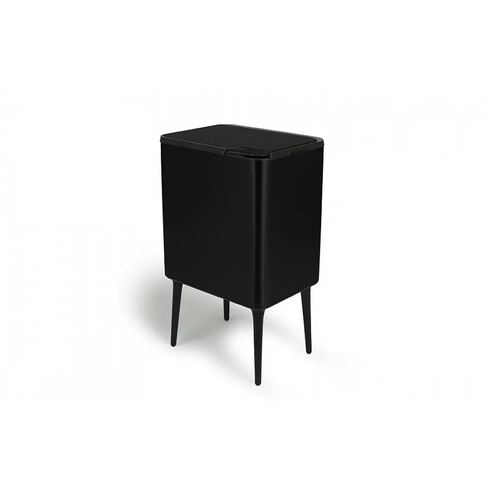 Κάδος Απορριμμάτων Push Bin 36L 48 x 38 x 54,5 cm - Ματ Μαύρο 8720604888041  Umuzi Cleaning
