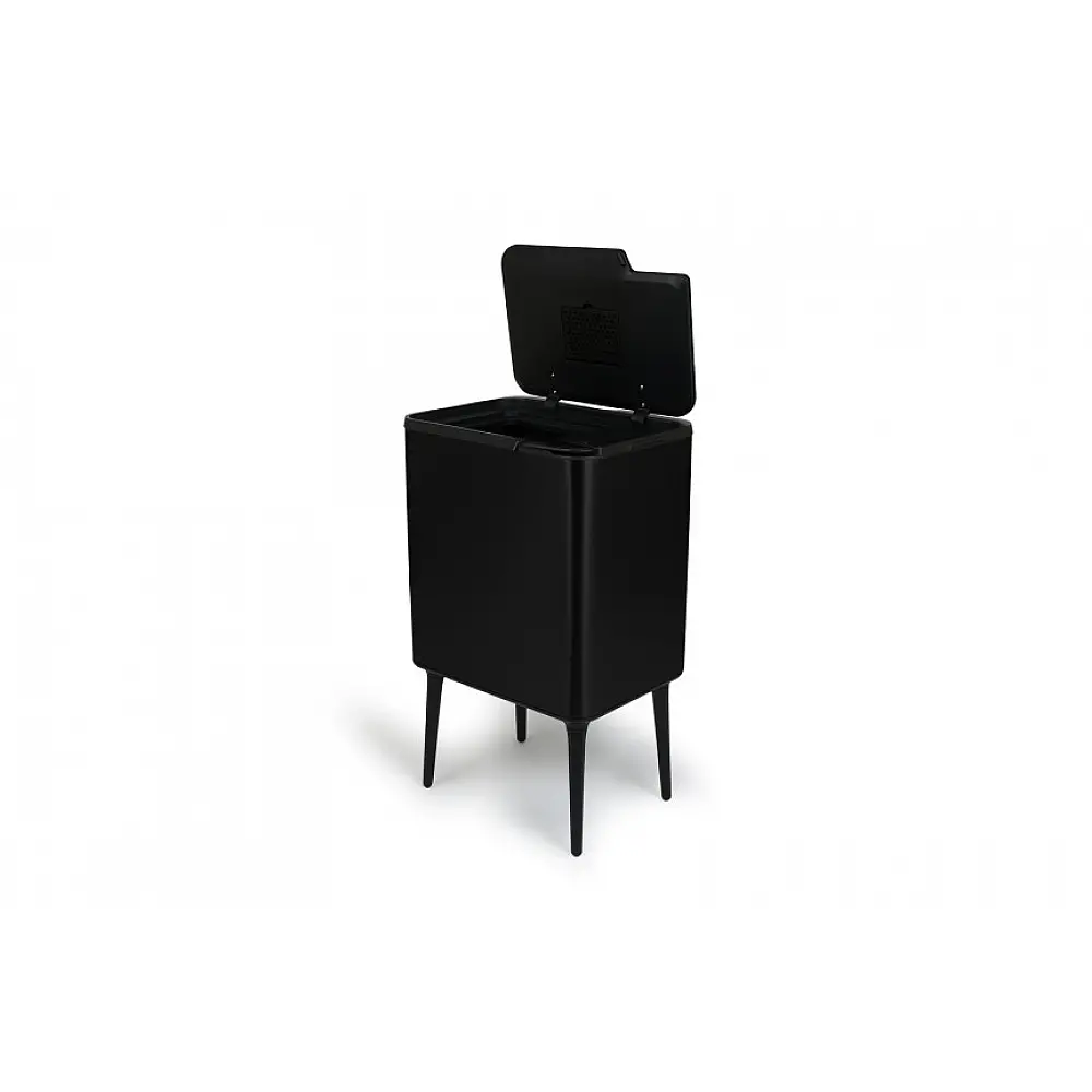 Κάδος Απορριμμάτων Push Bin 36L 48 x 38 x 54,5 cm - Ματ Μαύρο 8720604888041  Umuzi Cleaning